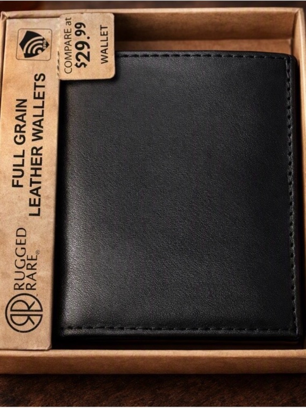 SOLD-out!!! ✌️Black Full-Grain Leather Men’s Card & Key Wallet